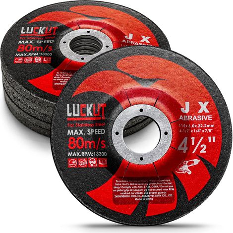 Lot de 5 disques de meulage en métal pour meuleuse d'angle 10,4 x 1,2 x 2,2 cm (1/5)