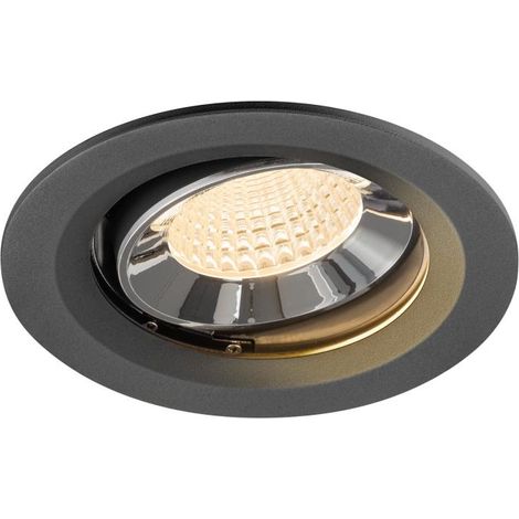 Spot encastré Numinos Move M noir/chrome 2700K - 55 deg - 1009657