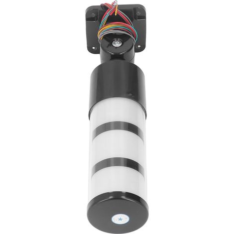 Feu de signalisation BERM à 3 couches de LED, toujours lumineux et pliable, avec avertisseur sonore pour machines industrielles 220 V CA. (1/5)
