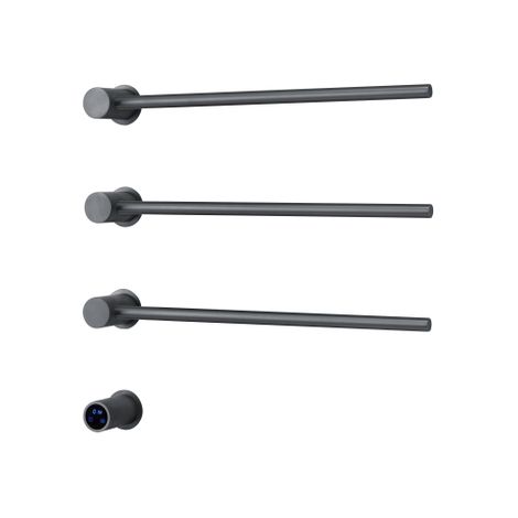 FugaFlow Eccelente Caloro Radiateur électrique pour serviettes - 52x54x13cm - 30 watts - gunmetal (1/3)
