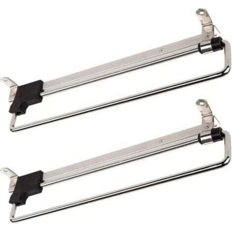 2 x Porte-Cintres Coulissant Portemonteaux Télescopic Porte-vêtements Extractible 300 mm (1/3)