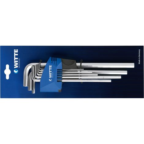 WITTE 45030 JUEGO DE 9 LLAVES ALLEN LARGAS (1/5)