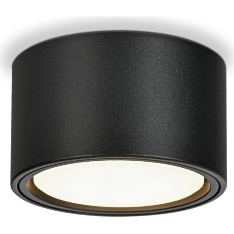 LED Spot en Saillie - 3000K Noir Mat Spots de Plafond 6W 550LM GX53 LED Spots en Saillie - Ø95x55mm Spot de Plafond en Saillie 230V Spots de Plafond pour Chambre à Coucher Salon (1/5)