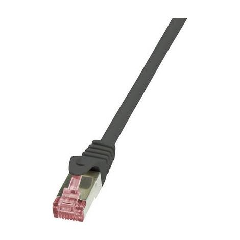 Cable reseau noir 0.50m SFTP blinde RJ45 cat6 (1/2)