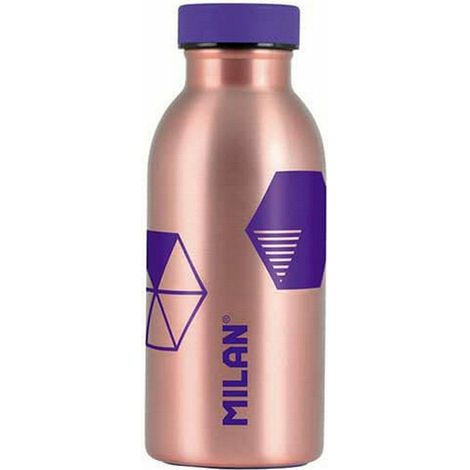 Bouteille isotherme MILAN 354 ml Cuivre Violet - Thermos sous vide pendant 12 heures (1/4)