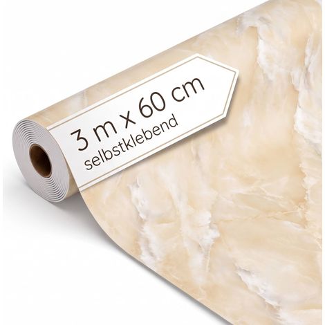 Dalsys Wandverkleidung selbstklebend 3m Rolle x 60cm Zitronengelb PVC