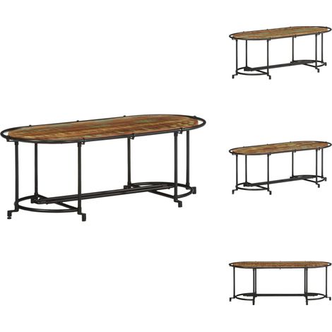 Table basse 110x55x40 cm bois massif de récupération - Table Basse - Tables Basses - Table Latérale - Bout De Canapé (1/5)