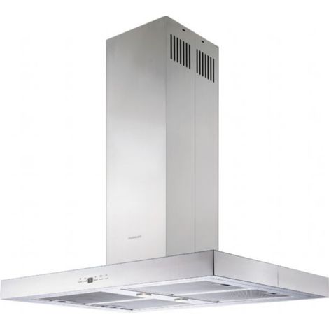 Silverline 4110.9 Cappa ad Isola 90 cm 577 m³-h Classe C 70 dB Pulsanti colore Inox (1/3)