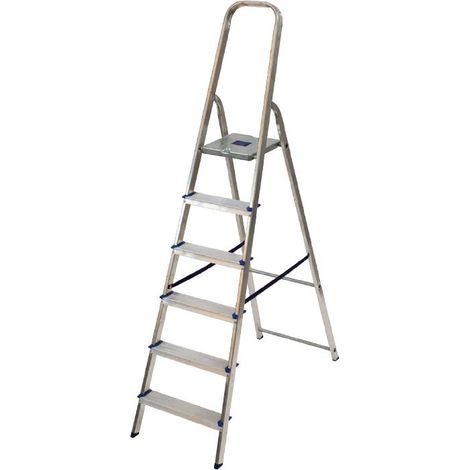 Escabeau Domestique Facal Alfa en Aluminium 6 Marches EN 131 Charge 150 kg