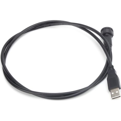 Connecteur USB étanche à verrouillage rapide, fiche, prise pour montage sur panneau, alimentation industrielle E10MC-BA-M/U2-A-M0.3M (1/5)