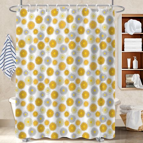 Rideau polyester pour douche 180x180 léger bâche de douche pour salle d’eau sans fenêtre (1/5)