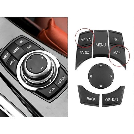 Zentrale Bedieneinheit iDrive Multimedia-Drehknopf Menütasten für BMW 1 2 3 4 5 6 7 X3 X4 F20 F22 F30 F34 F36 F10 F02 F06 F25 F15 F16--MEDIA-MAP