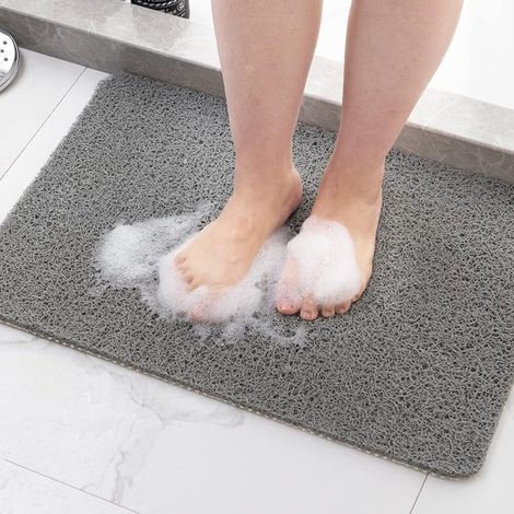 Alfombrilla antideslizante ducha 40 x 60 cm, Alfombrillas antideslizantes, Alfombrillas baño secado rápido, Alfombrilla antideslizante, Negra (1/5)
