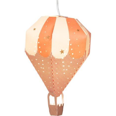 Amadeus - Suspension Montgolfière cirque rouge 32 cm (1/3)