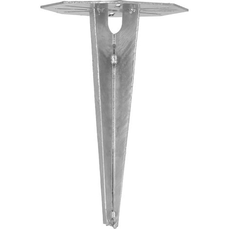 Base para lámparas de jardín, anclaje a martillo, 190 mm, octogonal