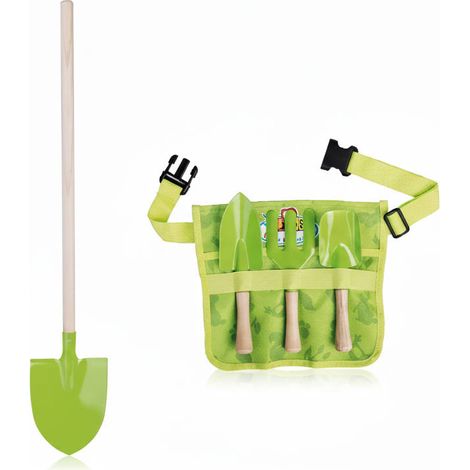 Pack Petit Jardinier - Ceinture avec 3 outils + pelle bois et métal- Esschert Design