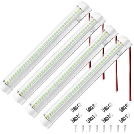 Ruban LED SMD 12V-80V 108 lumières – Éclairage intérieur pour camping-car, bus, caravane – Interrupteur marche/arrêt – Installation facile (1/5)