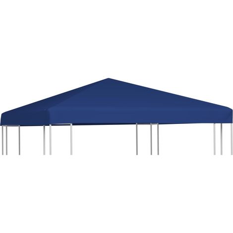 Toldo de cenador 310 g/m² 3x3 m azul vidaXL