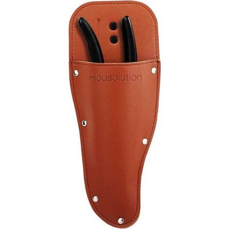 Lot de 2 étuis pour sécateurs, en cuir PU, servant également de porte-outils et d'accessoire de ceinture multifonctionnel. (1/4)