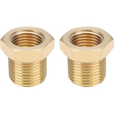 2 Pièces Adaptateur Réducteur Laiton M12 X 1 Mâle Vers M10 X 1 Femelle Raccord Tuyau Système Hydraulique