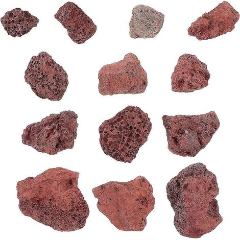 500 g de roches pour aquarium, pierre de grotte, décoration d'aquarium (rouge foncé) (1/5)