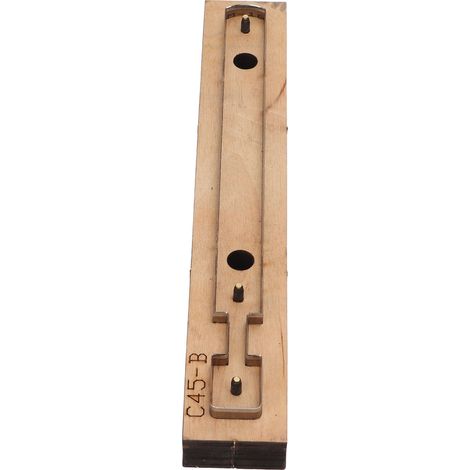 Moule de Découpe en Cuir C45B avec Support en Bois, Haute Résistance - Pour la Création de Cuir et Projets DIY