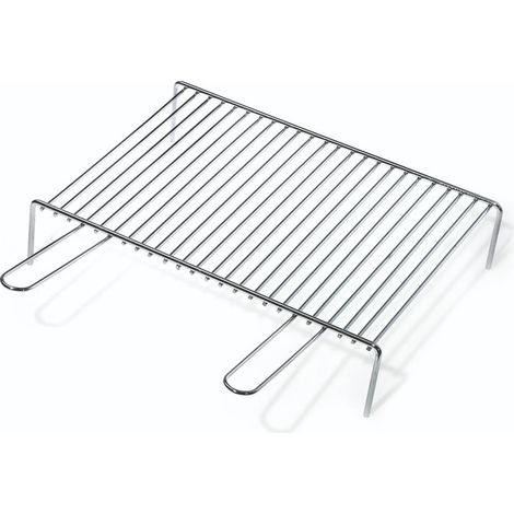 Grillrost 50 x 35 cm aus chromiertem Stahl mit robuster Konstruktion