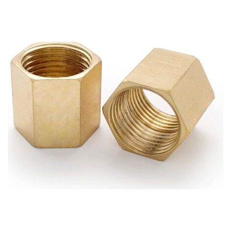 2 Pièces Connecteur Pneumatique, 1/2" Manchon Laiton, Hexagone Interne de 22 mm de Long Connecteur D'air, Peut Etre Utilisé pour le Raccordement D'outils Pneumatiques- (1/5)