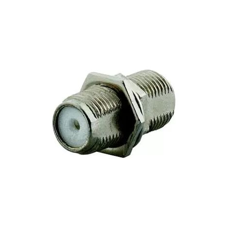 Busch Jaeger BNC-F Buchse 0262 für Kommunikations-Adapter UP metall F Durchführungsbuchse TV SAT gerade Ausführung silber (1/2)