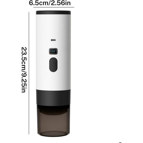 Cafetière Portable 3-en-1 Universelle - Machine à Capsules Café Moulu et Dosettes - 15 Bars - USB (1/2)