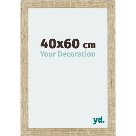 Your Decoration - 40x60 cm - Cadres Photo en MDF Avec Verre acrylique - Anti-Reflet - Excellente Qualité - Chêne Sonoma - Cadre Decoration Murale - Mura. (1/5)