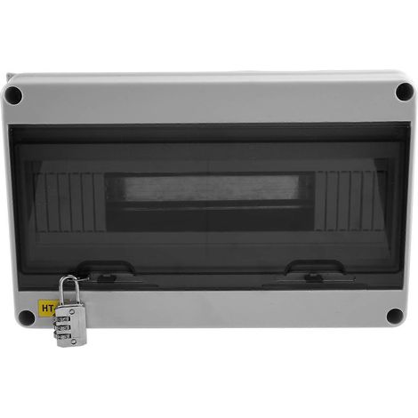 Boîte de jonction série HT 15 voies IP65 étanche, boîtier de distribution électrique extérieur en ABS avec verrouillage pour disjoncteur (1/5)