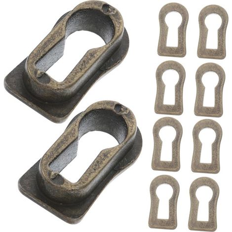 HOMSFOU Lot de 10 cache-serrures décoratifs en alliage zinc (1/5)
