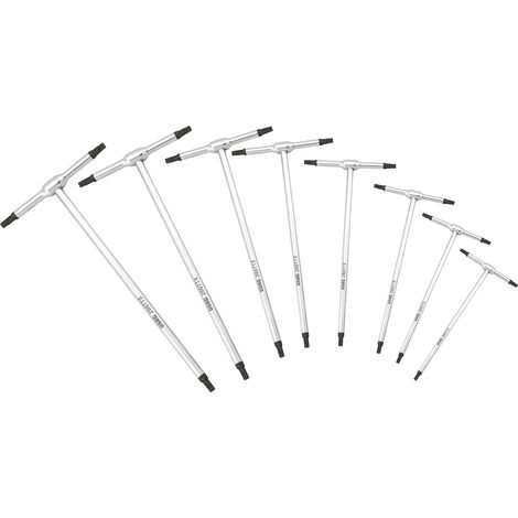 Usag 280 TTX/SE8 Satz mit 8 Sechskant-T-Schlüssel-Torx-Schrauben