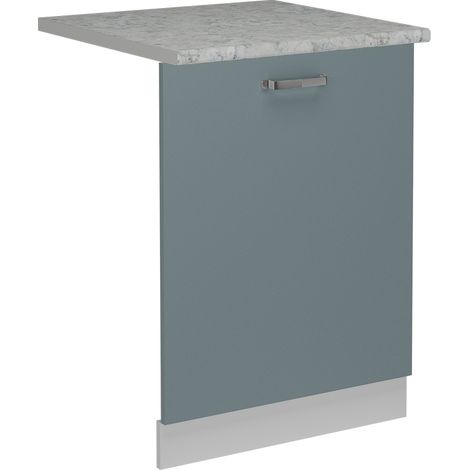 Panneau de lave-vaisselle R-Line, Bleu-gris, 60cm , PT Marbre, Vicco