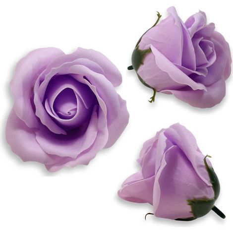 Rosa de jabón de color morado claro (1/5)