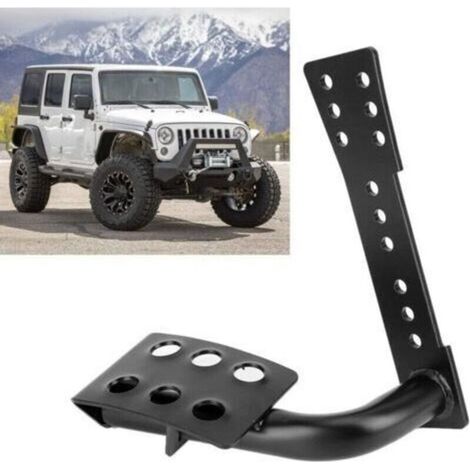 Accessoire auto Qiilu – Pédale de repos-pied métallique côté gauche pour Wrangler JK 2007-2018, décoration intérieure