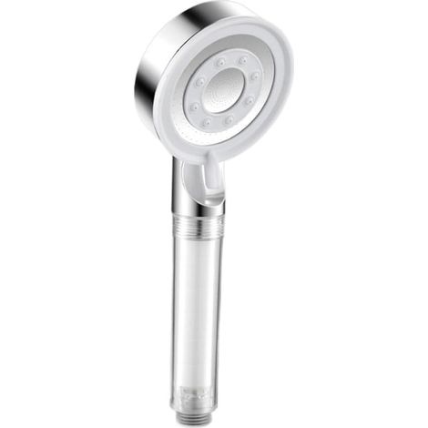 Douchette filtrante 5 modes de jet, finition chromée, raccord G1/2 universel, installation sans outils (1/5)