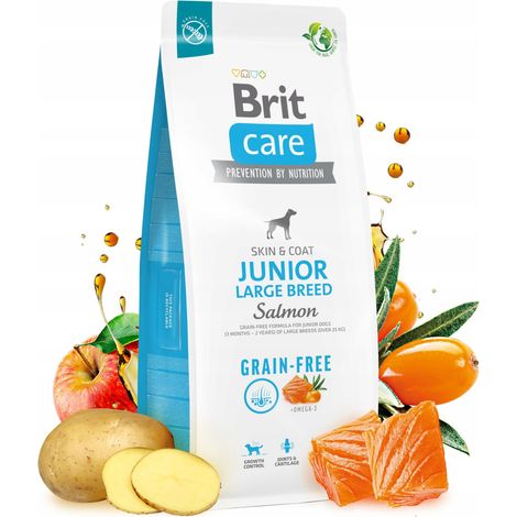 Brit Care Dog Grain-Free Junior Salmón Grande 12 kg (1/5)