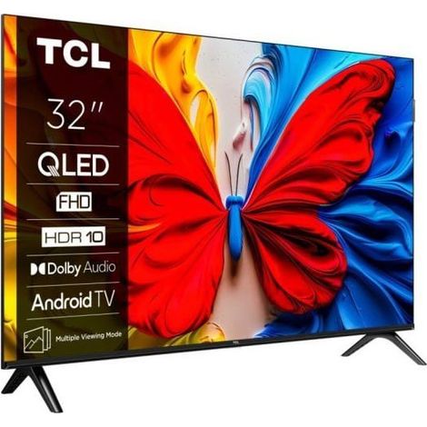 TCL – TV QLED 32 pouces 32S5K Full HD – Smart TV Google TV – Wi-Fi et Bluetooth intégrés – Dolby Audio pour son immersif (1/5)