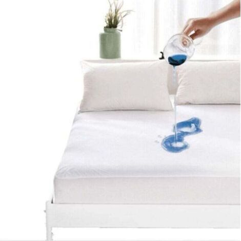 Housse de matelas - taille 140x200cm - housse de matelas imperméable - contre les allergies aux acariens et aux moisissures