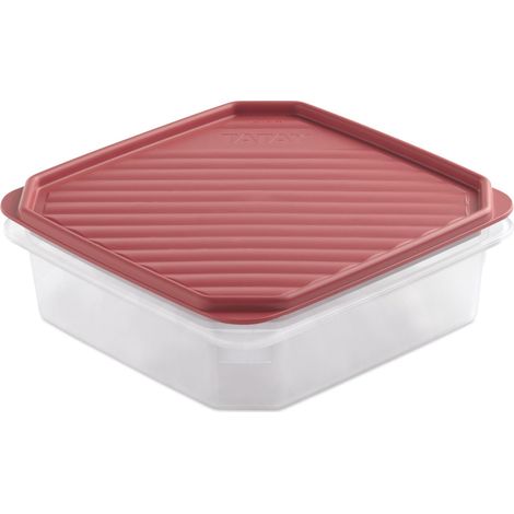 Boîte Alimentaire Plastique 1,3 L Flex, 18,5 x 18,5 x 6,1 cm (1/5)