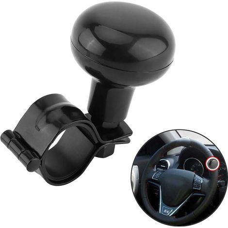 Knob Pour Volant - Bouton De Direction 360° - Installation Rapide Sans Outil - Compatible Avec La Plupart Des Volants Automobiles - Noir (1/5)