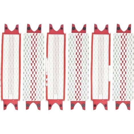 Lot de 6 serpillères en microfibre compatibles avec Vileda, serpillères plates réutilisables UltraMax XL, lavables en machine (1/4)