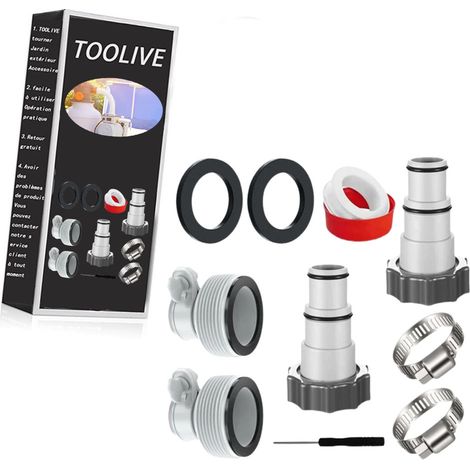 Adaptateur Tuyau Piscine 32 38,Adaptateur Tuyau Pompe Piscine,Adaptateur Piscine 38mm,Raccord Tuyau Piscine Intex,Adaptateur Piscine Intex 32 38,Raccord Pompe Intex,Intex Adaptateur (1/3)