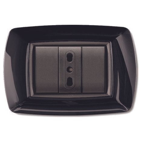 PLACCA LIFE LIVING PLAST NERO 3P- ELETTROCANALI- 10,0 pz