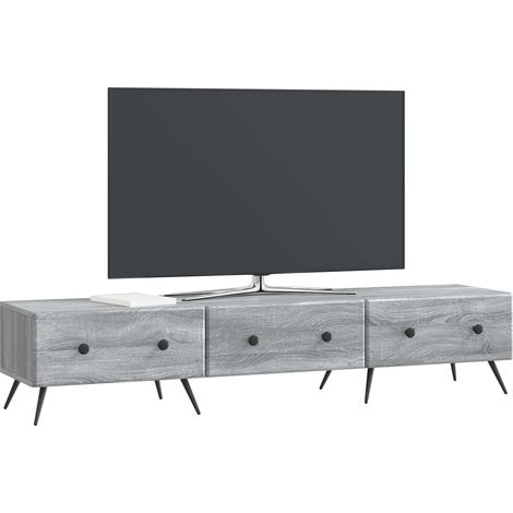 Maison Exclusive - Mobile TV Grigio Sonoma 147 x 34,5 x 30 cm Legno ingegnerizzato