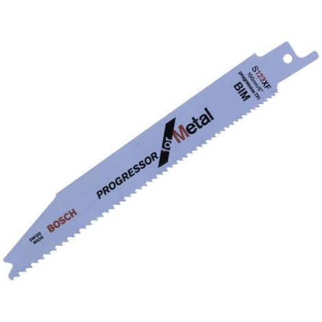 5 x Bosch S123 XF 2608654402 100mm Thin to Thick Sheet Metal Recip Saw Blade