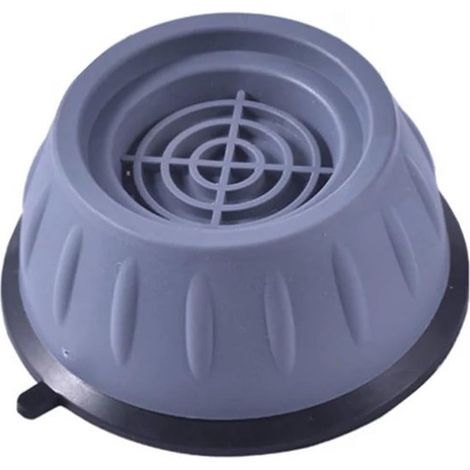 Amortiguadores de vibración para lavadora, almohadillas amortiguadoras para lavadora, refrigerador y muebles, color gris, paquete de 4 (1/5)