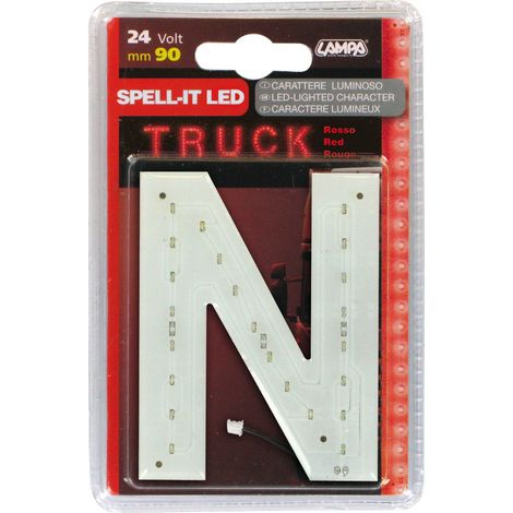 Spell-It Led, 90 mm, 24V - Rosso - N